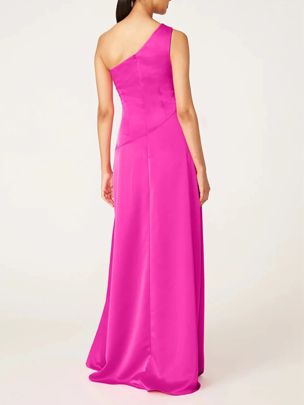 A-Line/Princess One-Shoulder Sleeveless Floor-Length Evening Dress
